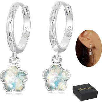 Náušnice STŘÍBRNÉ 925 STŘÍBRNÉ NÁUŠNICE KRÁJEM VE STŘÍBRĚ STŘÍBRO VE VZORU KANÁLU