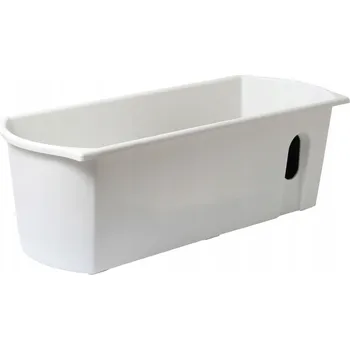 Obraz Květináč plast bílý ZC 60 cm x 17 cm x 16 cm