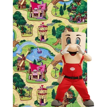 Koberec Kusový koberec POHÁDKOVÁ VESNICE Rozměr: 133x133 cm