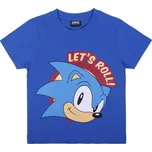 Tričko Sonic modré vel. 164