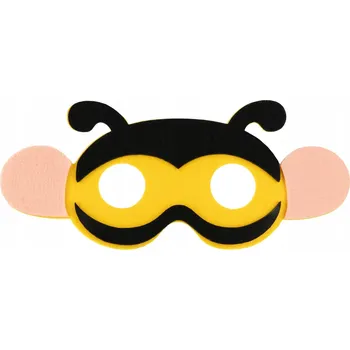 Karnevalová maska Filcová maska pro děti kostým převlek Včelka