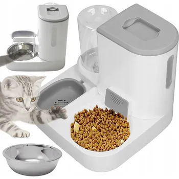 Miska pro psa AUTOMATICKÝ VÝDEJNÍK VODY A KRMIVA MISKA PRO KOČKY A PSY DÁVKOVAČ 2V1