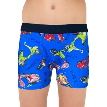 Chlapecké spodní prádlo Chlapecké boxerky Young Vespa2 modrá velikost 146/152