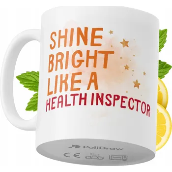 Hrnek Polidraw Hrnek Polidraw Health Inspector na Preze keramika 330 ml