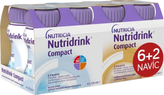 Nutridrink Compact 6+2 (neutral-káva) 8x125ml