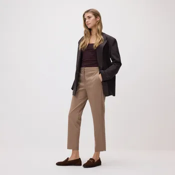 Dámské kalhoty Reserved - LADIES` TROUSERS - kávová - 183IS-84X - 183IS-84X-36