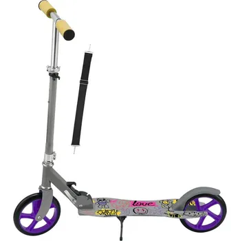 Koloběžka Juskys Graffiti dětská koloběžka šedá/fialová