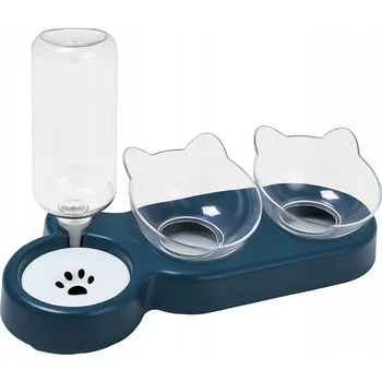 Miska pro psa Sada dvou plastových misek na krmení Aptel 500 ml