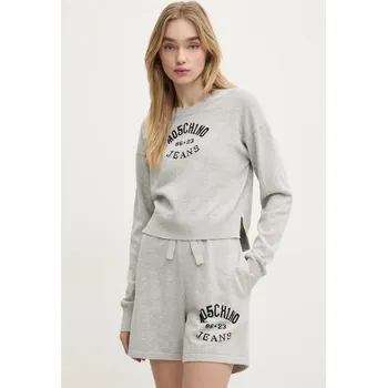 Pánský svetr Bavlněný svetr Moschino Jeans 0907.3201 šedá 09X, vel. M