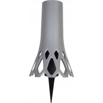 Váza Stříbrná váza na hřbitov s hrotem k zapíchnutí