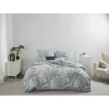 Povlečení SVĚTLÉ POVLEČENÍ 160x200cm + 2 ELEGANTNÍ POVLAKY NA POLŠTÁŘE S LEMEM 100% BAVLNA TRÁVA