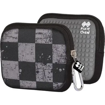 Penál PIXIE CREW Chlapecké PIXIE CREW pixelové pouzdro šedá kostka Černá ONE SIZE (3007641)