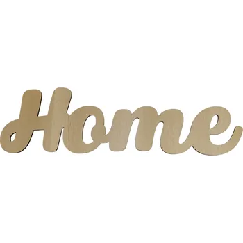 Party dekorace Dřevěný nápis Home Barva: javor