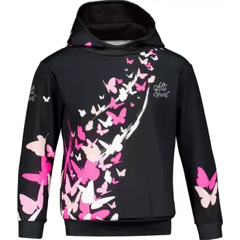 Chlapecká mikina Dětská funkční mikina premium ALTISPORT VOJ/ALK022MI01 ČERNÁ/RŮŽOVÁ 158