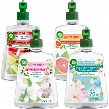 Osvěžovač vzduchu Air Wick Active Fresh Mix sada náhradních náplní do osvěžovače vzduchu 4x 228 ml