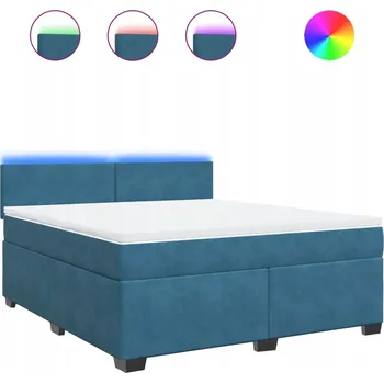 Postel Jednolůžková dřevěná postel VidaXL 180x200 cm, modrá