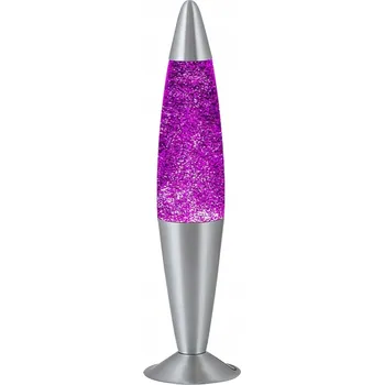 Lampička Stolní lampa Rabalux Glitter fialová, stříbrná 25 W