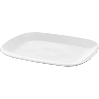 Talíř Jídelní talíř mělký bílý porcelán 31x26 cm IKEA VARDERA