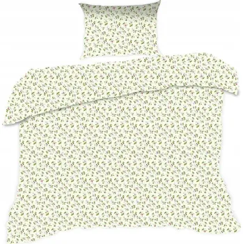 Povlečení Povlečení 140x200 béžová růžová kytička Classic