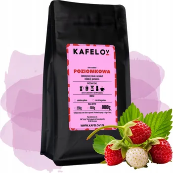 Káva Kafelov Káva s příchutí jahody 1000g zrn