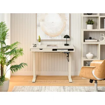 Počítačový stůl Pracovní stůl 100 HESOL - krémový