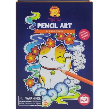 kreativní sada TIGER TRIBE Sada pro výuku kreslení a stínování - Naučte se míchat barvy