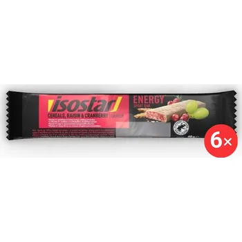 Isostar Energy sport bar 6 x 40 g, brusinka