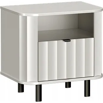 Noční stolek Noční stolek 58cm Novado bílá alpská NO-7