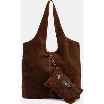 Kabelka Semišová kabelka Answear.LAB 766.hak hnědá 88X, vel. ONE SIZE