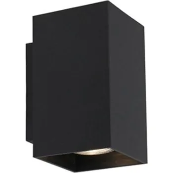 Nástěnné svítidlo Moderní inteligentní nástěnné svítidlo černé s 2 WiFi GU10 - Sandy