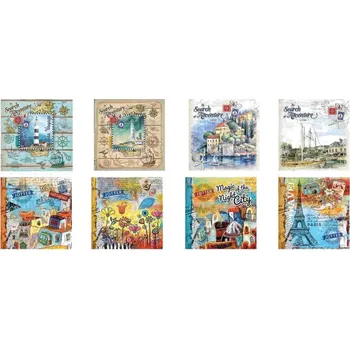 Zápisník Ozdobný zápisník 130x130/80K mřížka/linky FRESH