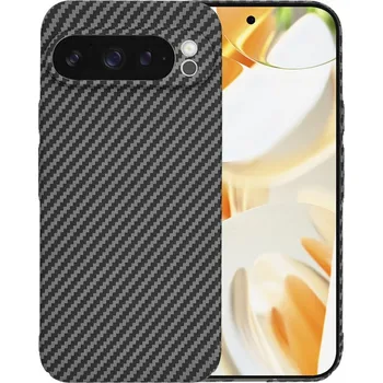 Pouzdro na mobilní telefon Pouzdro pro Google Pixel 9 Pro, zadní kryt Carbonite FiberShell, karbonové, černé