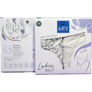 Kalhotky KEY KALHOTKY DÁMSKÉ LPC 540 A25 2 KS XXL BÉŽOVÁ