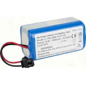 Bezpečnostní kamera NAPÁJECÍ ZDROJ 14.4V 3000MAH LI-ION PRO EUFY ROBOVAC 15C 15T 25C 30 - VYSOKÁ VÝDRŽ