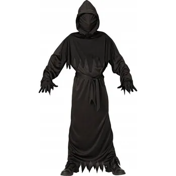 Karnevalový kostým KOSTÝM SMRTKA SMRTI TEMNÝ ŽNEC HALLOWEEN 128