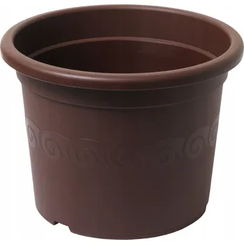 Květináč Obal Na Květináč 16,5 x 23 cm hnědý plast