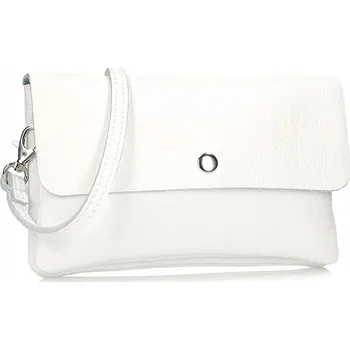 Kabelka Toscanio kabelka, typ kabelka přes rameno, z pravé lícové kůže, bílá
