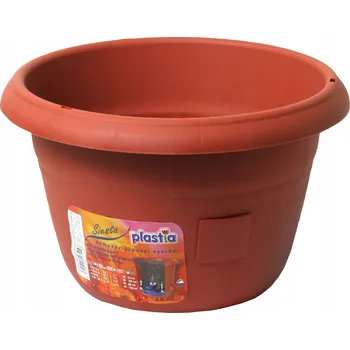 Květináč Hnědý plast Květináč Plastia 30 cm x 30 x 19 cm