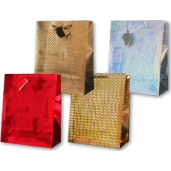 Dárková taška Holografická dekorativní Dárková Taška PL -6H střední MIX