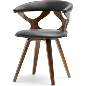 Jídelní židle Designové židle ANELIS - ořech / černá