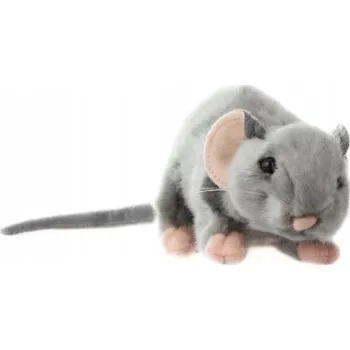 plyšák Plyšová Hračka Uni-Toys plyšová krysa 17 cm šedá