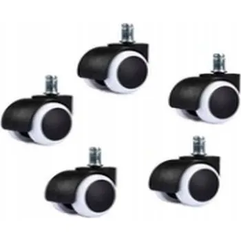 Kolečka ke kancelářské židli kaučuková gumová 5 ks