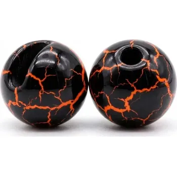 Hends Tungstenové hlavičky Marbre Black / UV Fluo Orange