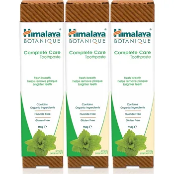 Dentální hygiena Himalaya Botanique Zubní Pasta Bez Fluoridu, Příchuť Máty Peprné, 3 ks