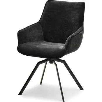 Jídelní židle Otočná jídelní židle MILAGROS - černá 2