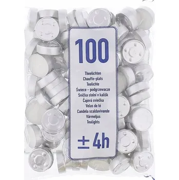 Svíčka Parafínové čajové svíčky bez vůně Zd trading 100 ks