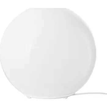 Lampička Stolní lampa IKEA FADO, skleněná koule bílá, moderní LED, 25 cm
