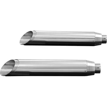 Koncovka výfuku Highway Hawk Výfukové koncovky / tlumiče Highway Hawk SLASHCUT, E-mark pro motocykly Indian SCOUT 2015->2020, chrom Chrom