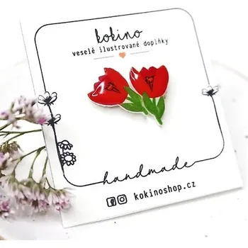 Náušnice Náušnice Tulipány pecky - kokino