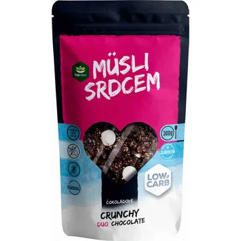 Topnatur Müsli srdcem Low Carb čokoládové 300 g